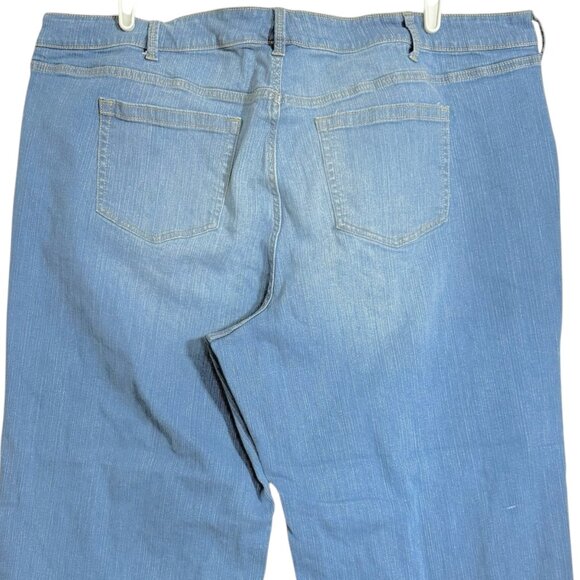 Torrid Women Perfect Wide Leg Vintage High Rise Stretch Blue Denim Jeans Sz 24R - Picture 4 of 10